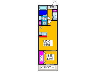 REGIES新深江の物件間取画像